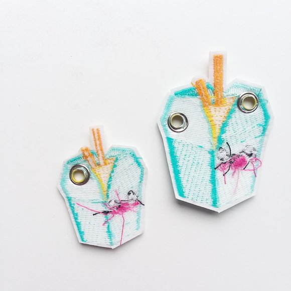 Kawaii take out box shoe charm Roller skate shoelace accessory patch - Picture 2 of 4